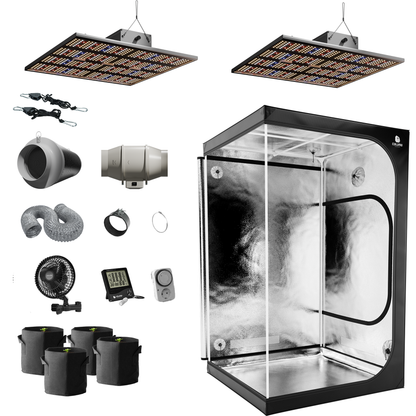 Titan Throne XL 120x120 cm 480W LED Growbox Komplettset Mavelos Edition