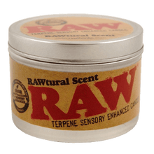 Load image into Gallery viewer, raw_candle_rawtural_scent_with_hemp_seed_oil_terpenes_smoke_smoking_kerze_bougie_natural_soy_wax_2
