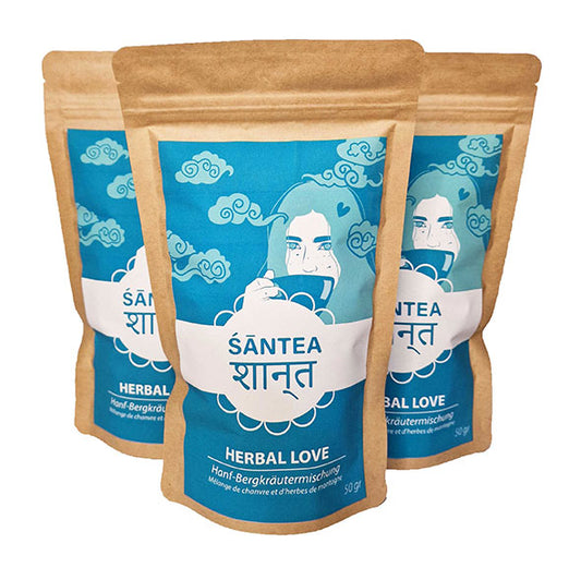 SANTEA Herbal Love | Chanvre biologique et tisane | T-shirt Bio Hanf &amp; Krauter